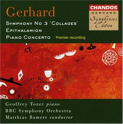 Roberto Gerhard: Symphony No. 3 "Collages" / Epithalamion / Piano Concerto - BBC Symphony Orchestra / Matthias Bamert / Geoffrey Tozer, Piano