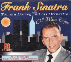 Frank Sinatra "4 Cd's Boxset" with Tommy Dorsey with Tommy Dorsey and His Orchestry "80 Songs for Your 80 Years"import From England.edition Exlusive Pour Le Collectours Del Munde"