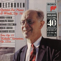 Beethoven: Quintet for Piano & Winds, Op. 16; Trio Op. 11; "Kakadu" Variations, Op. 121a