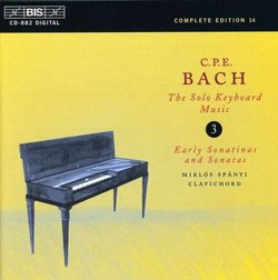 C.P.E. Bach: The Solo Keyboard Music, Vol. 3