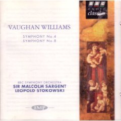 Vaughan Williams - Symphony No. 4 in F minor (Malcolm Sargent) and Symphony No. 8 in D minor (Leopold Stokowski)