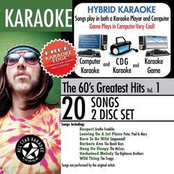 ASK-102 Karaoke: The 60's Greatest Hits with Karaoke Edge, Aretha Franklin, Steppenwolf, The Troggs, The Beach Boys