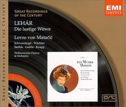 Lehár - The Merry Widow / Schwarzkopf, Wächter, Steffek, Gedda, Knapp, von Matacic