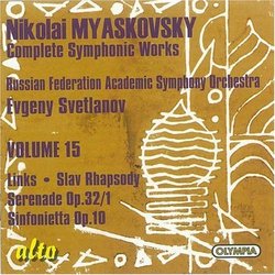 Nikolai Myaskovsky: Links; Slav Rhapsody; Serenade Op. 32/1; Sinfonietta Op. 10