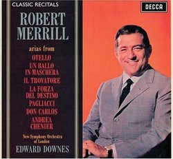Robert Merrill: Arias from Otello, Un Ballo in Maschera, Il Trovatore