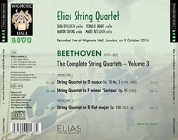 Beethoven: The Complete String Quartets Vol.3