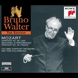 Bruno Walter Edition - Mozart: Symphony no.36 (Rehearsal and Performance) and Symphony no. 38
