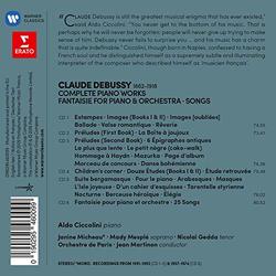 Debussy: Complete Piano Works, Fantaisie for Piano & Orchestra, Songs