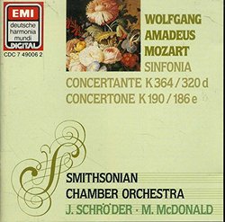 Mozart: Sinfonia Concertante, Concertone: Smithsonian Chamber Orchestra