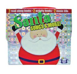 Santa Songs & More: 4 Book/2 CD Handlebox set