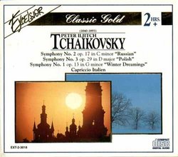 Classic Gold: Peter Iljitch Tchaikovsky Symphony No. 1 op. 13 in G minor "Winter Dreamings": Capriccio Italien 5. op. 45: Symphony No. 2 op. 17 in C minor "Russian": Symphone No. 3 op. 29 in D major "Polish"