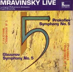 Mravinsky Live! Prokofiev: Symphony No. 5 in B flat Major, Op. 100 / Glazunov: Symphony No. 5 in B flat Major, Op. 55