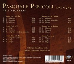 Pasquale Pericoli: Cello Sonatas