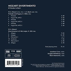 Mozart Divertimento & Preludes to Bach