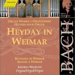 Bach: Organ works - Heyday in Weimar (Edition Bachakademie Vol 92) /Marcon