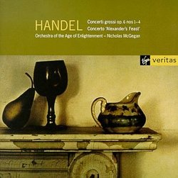 Handel: Concerti grossi op. 6  nos 1-4 - Concerto 'Alexander's Feast' / McGegan