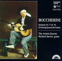 Luigi Boccherini: Quintets IV, V & VI for String Quartet & Guitar - The Artaria Quartet / Richard Savino