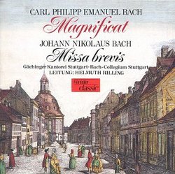 C.P.E. Bach: Magnificat; J.N. Bach: Missa Brevis