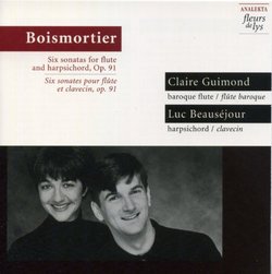 Boismortier: Six sonatas for flute & harpsichord, Op. 91