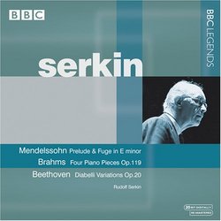 Mendelssohn: Prelude & Fugue; Brahms: 4 Piano Pieces; Beethoven: Diabelli Variations