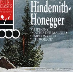 Hindemith: Symphony "Mathis der Maler"; Honegger: Symphony No. 3