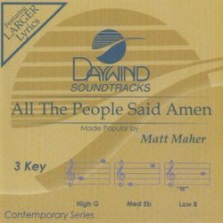 All The People Said Amen [Accompaniment/Performance Track] (Daywind Soundtracks Contemporary)