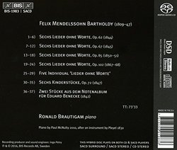 Mendelssohn: Lieder ohne Worte, Books 5-8