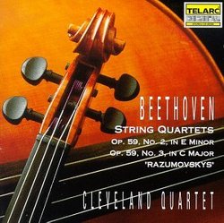 Beethoven: String Quartets, Opp. 59/2 & 59/3