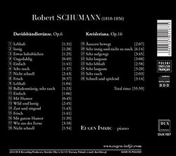 Schumann: Davidsbundlertanze, Op.6 - Kreisleriana, Op.16