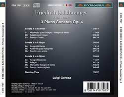 Kalkbrenner: 3 Piano Sonatas, Op.4