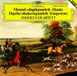 Mozart: String Quartet in B-flat major, K458 "The Hunt"; Haydn: String Quartet in C major, Op. 76 No. 3 "Emperor"