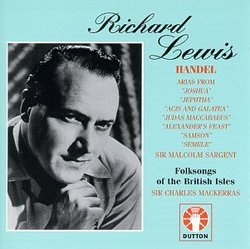 Richard Lewis - Handel: Arias, Folksongs / Sargent, Mackerras, London SO