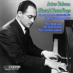 Artur Balsam: Mozart Recordings