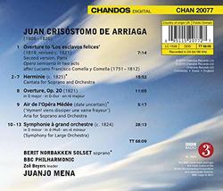 Arriaga: Symphony in D minor; Overture to 'Los esclavos felices'; Herminie; Air from 'Medee'; Overture in D major