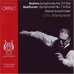 Brahms: Symphony No. 3; Beethoven: Symphony No. 7