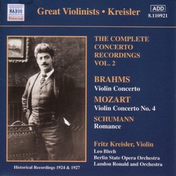 Great Violinists: Kreisler Compl Cto Recordings 2