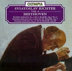 Sviatoslav Richter, Vol. 6: Beethoven: Piano Sonata No. 3 in C Major, Op. 2 No. 3 / Piano Sonata No. 4 in E Flat Major, Op. 7 / Piano Sonata No. 27 in E Minor, Op. 90