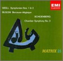 Kurt Weill, Ferruccio Busoni and Arnold Schoenberg: Matrix 25