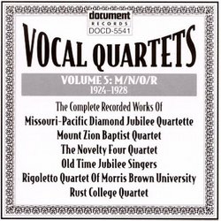 Vocal Quartets, Vol. 5: M/N/O/R