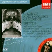 Britten; A Ceremony of Carols; Hymn To St. Cecilia; etc.