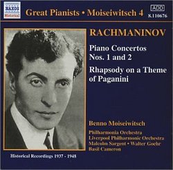 Rachmaninov: Piano Concertos Nos. 1 and 2, Rhapsody on a Theme of Paganini