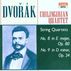 Dvorák: String Quartet 8 in E major, B. 57 (Op.80) / String Quartet 9 in D minor, B. 75 (Op.34)