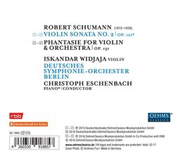 Schumann: Violin Sonata No.2, Op. 121; Phantasie for Violin & Orchestra, Op. 131