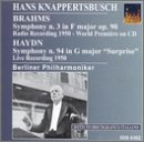 Brahms: Symphony No. 3; Haydn: Symphony No. 94