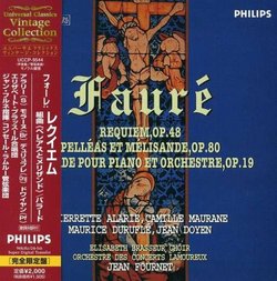 Faure: Requiem; Pelleas et Melisande [LP Sleeve] [Japan]