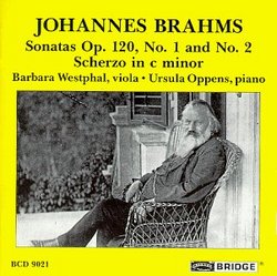 Brahms: Sonata in Fm No1, Op120/1; Scherzo in Cm WoO2