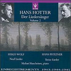 Hans Hotter (bass) - Der Liedersänger, Vol. 2