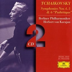 Tchaikovsky: Symphonies no 4, 5, & 6 / Karajan, Berlin PO