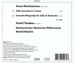 Khachaturian: Cello Concerto; Concerto Rhapsody