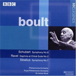 Boult: Schubert Symphony No. 8; Ravel: Dahpnis et Chloe Suite No. 2